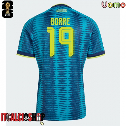 Colombia Rafael Santos Borre #19 Seconda Maglia Mondiali 2026 Manica Corta